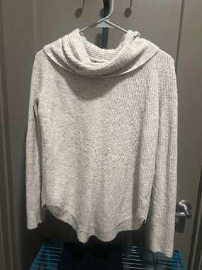 Tahari Cream Cowl Neck Sweater